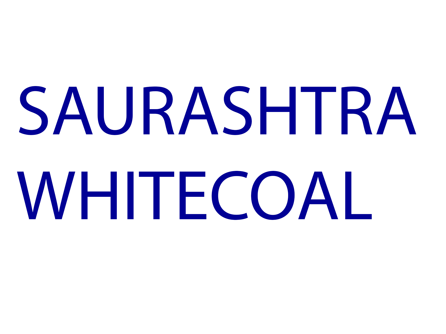 Saurashtra Whitecoal